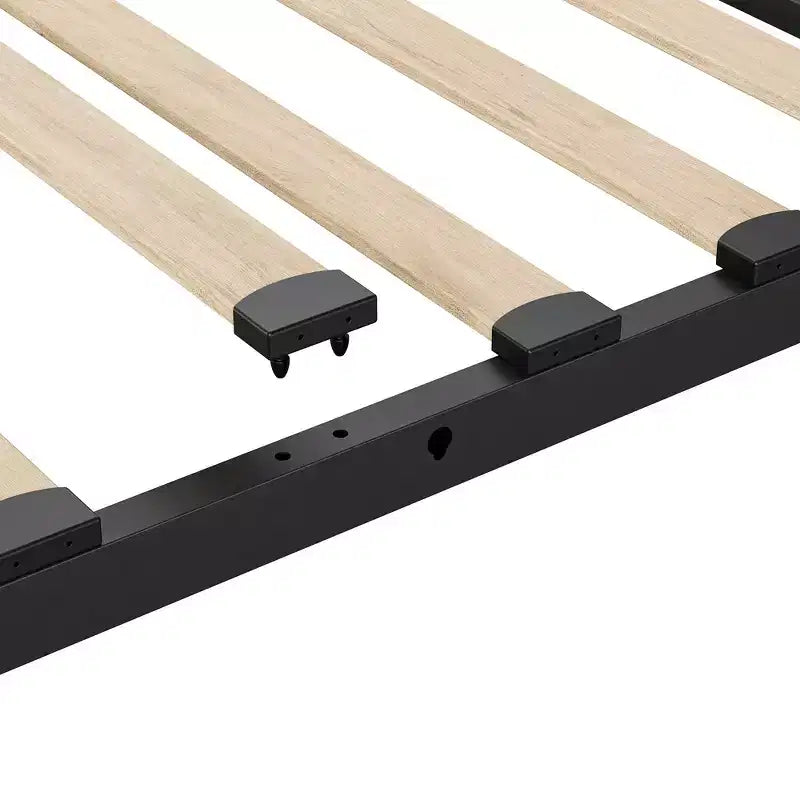 Telaio letto imbottito con testiera regolabile e cassetti contenitore - Doghe in legno, nessun box spring necessario, mobili moderni per la camera da letto