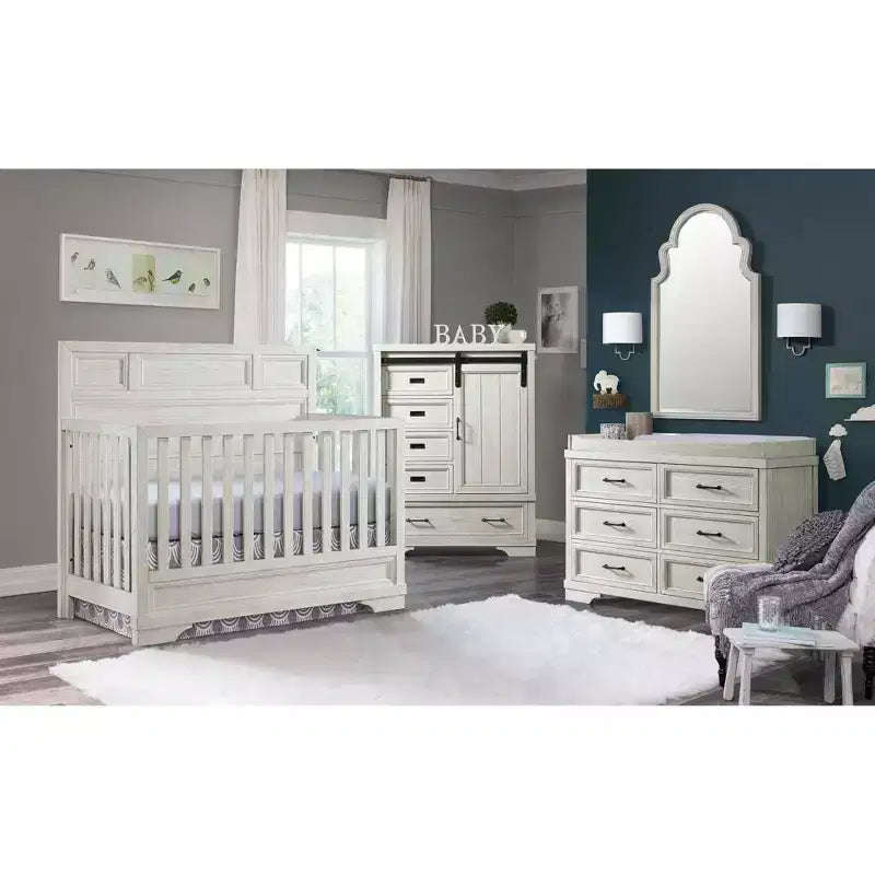 Westwood Baby | Foundry Flat Top Convertible Crib - White Dove