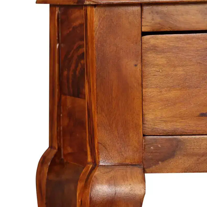 vidaXL Consolle Legno Massello di Acacia Naturale Marrone Medio