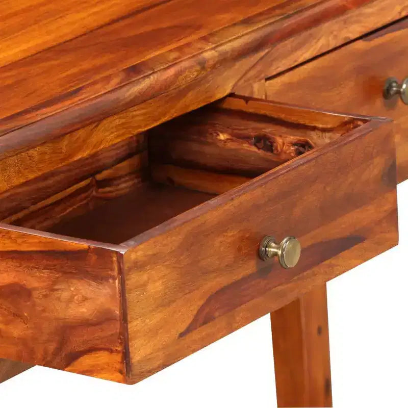 vidaXL Consolle Legno Massello di Acacia Naturale Marrone Medio