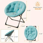 Comoda sedia a farfalla portatile, morbida pelliccia sintetica, oversize, nessun assemblaggio richiesto, per camera da letto, soggiorno, dormitorio, per bambini, ragazzi e adulti