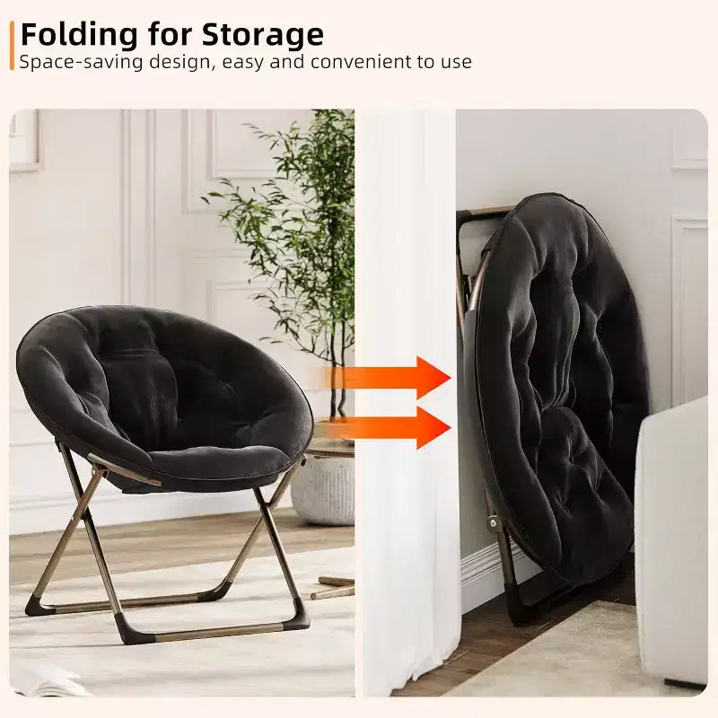 Comoda sedia a farfalla portatile, morbida pelliccia sintetica, oversize, nessun assemblaggio richiesto, per camera da letto, soggiorno, dormitorio, per bambini, ragazzi e adulti