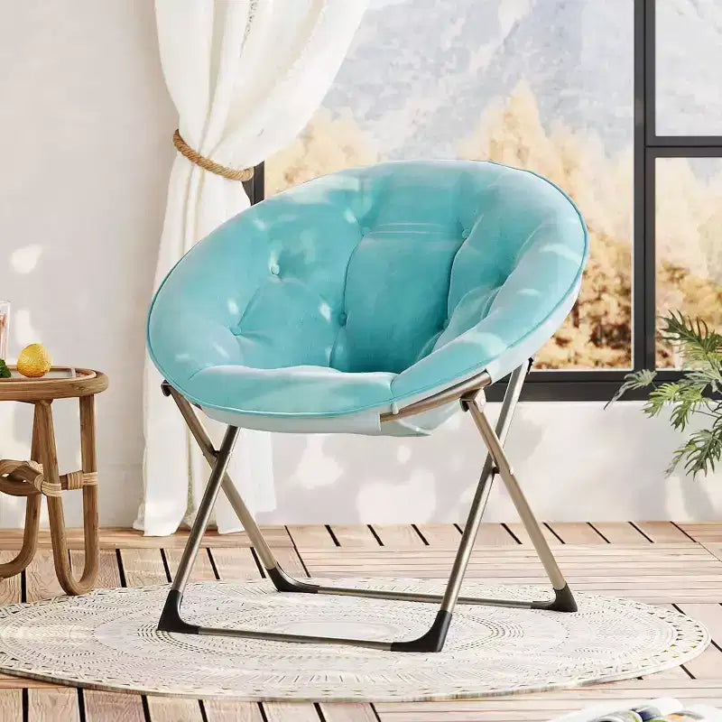 Comfy Portable Butterfly Saucer Chair, Soft Faux Fur, Oversized Accent, No Assembly Needed, for Bedroom, Living Room, Dorm, For Kids, Teens & Adults