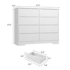 Cassettiera a 8 cassetti – Nero / Naturale / Noce / Bianco