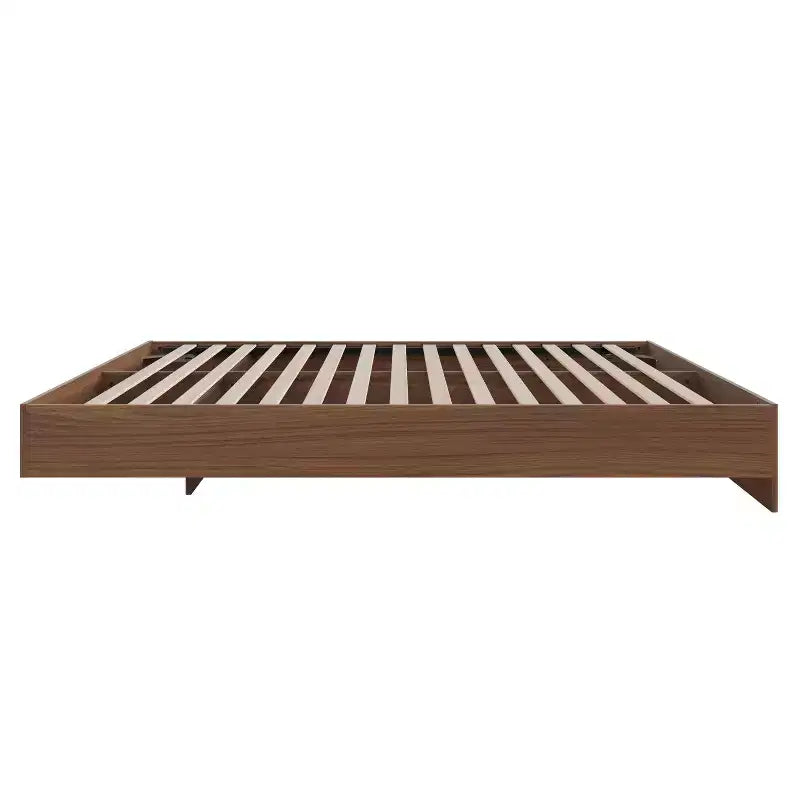 Letto a piattaforma Queen Alibi Noce - Nexera