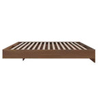 Letto a piattaforma Queen Alibi Noce - Nexera