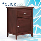 Tavolino Alcott con cassetto singolo e armadietto - ClickDecor
