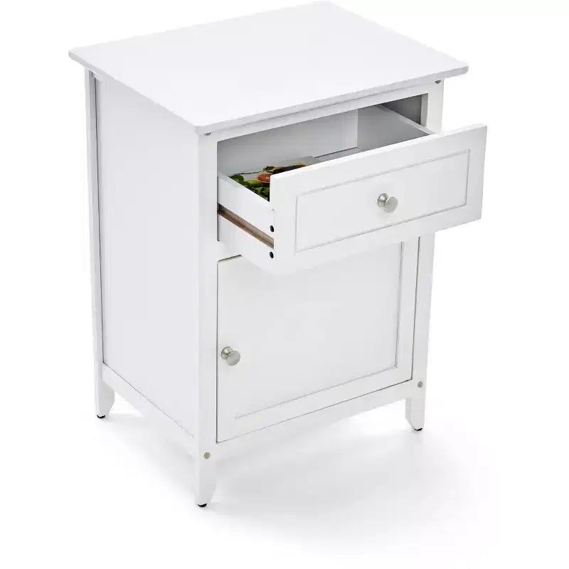 Tavolino Alcott con cassetto singolo e armadietto - ClickDecor