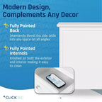 Tavolino Alcott con cassetto singolo e armadietto - ClickDecor