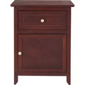 Alcott Side Table with Single Drawer and Storage Cabinet - ClickDecor