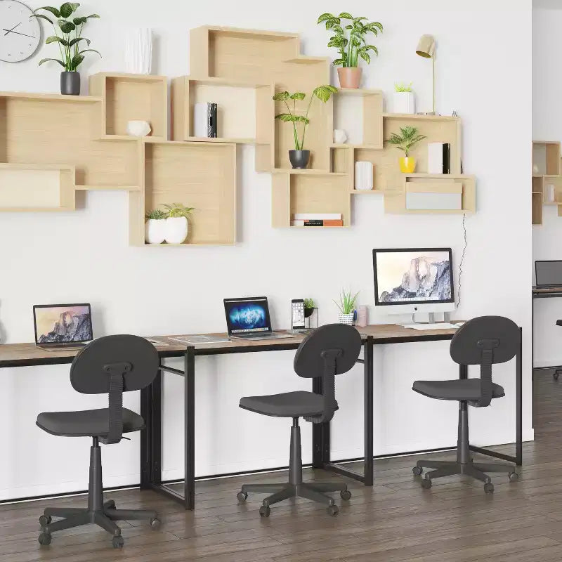 Flash Furniture Scrivania Pieghevole Rustica per Computer da Ufficio - 40