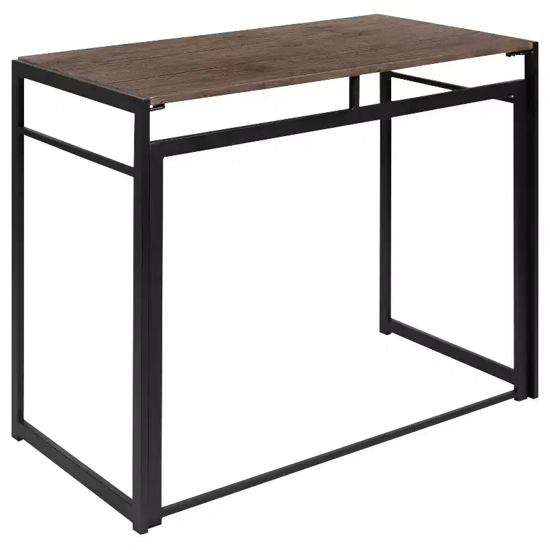 Flash Furniture Scrivania Pieghevole Rustica per Computer da Ufficio - 40