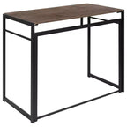 Flash Furniture Scrivania Pieghevole Rustica per Computer da Ufficio - 40