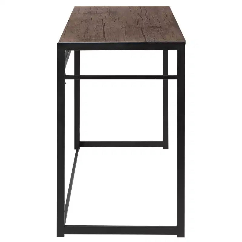 Flash Furniture Scrivania Pieghevole Rustica per Computer da Ufficio - 40