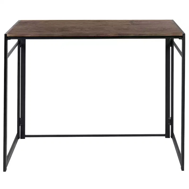 Flash Furniture Scrivania Pieghevole Rustica per Computer da Ufficio - 40