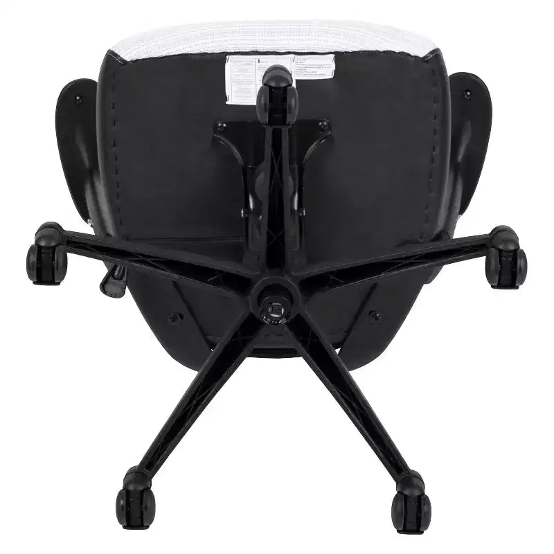 Sedia da ufficio ergonomica girevole Flash Furniture con schienale alto in rete, braccioli regolabili