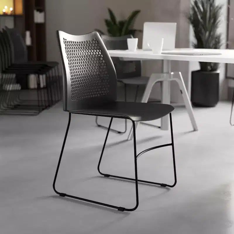 Flash Furniture HERCULES Series 661 lb. Capacity Stack Chair with Air-Vent Back and Powder Coated Sled Base
