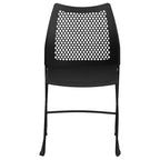 Flash Furniture Serie HERCULES Sedia impilabile con capacità di 300 kg, schienale ventilato e base a slitta verniciata a polvere