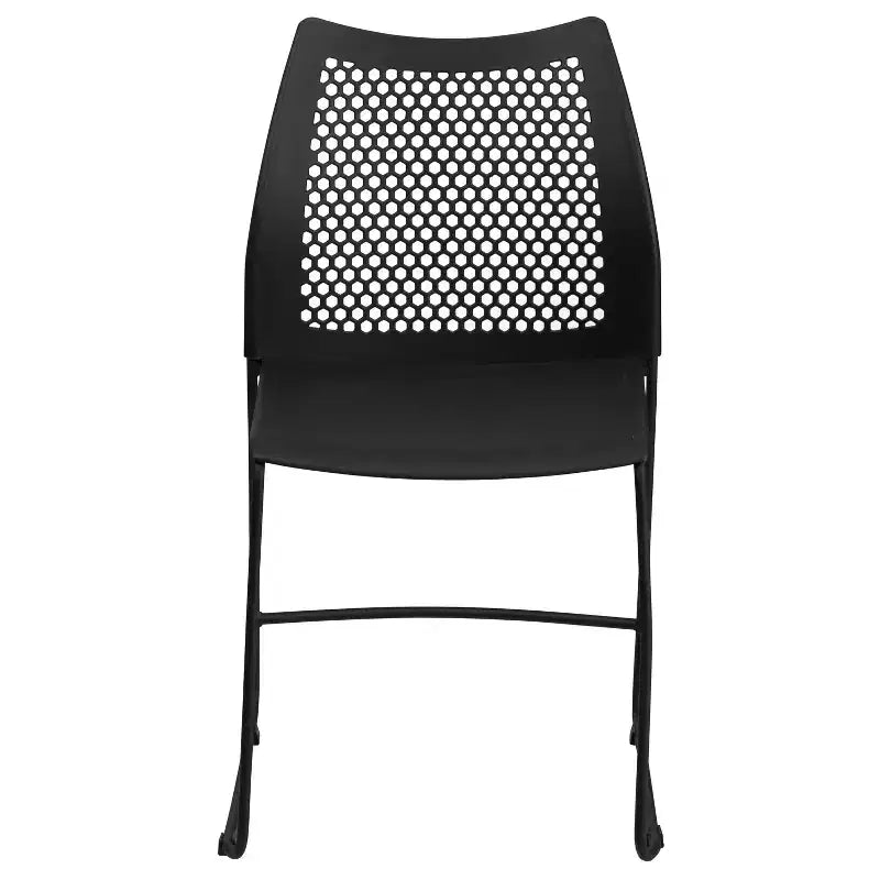 Flash Furniture HERCULES Series 661 lb. Capacity Stack Chair with Air-Vent Back and Powder Coated Sled Base