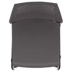 Flash Furniture Serie HERCULES Sedia impilabile con capacità di 300 kg, schienale ventilato e base a slitta verniciata a polvere