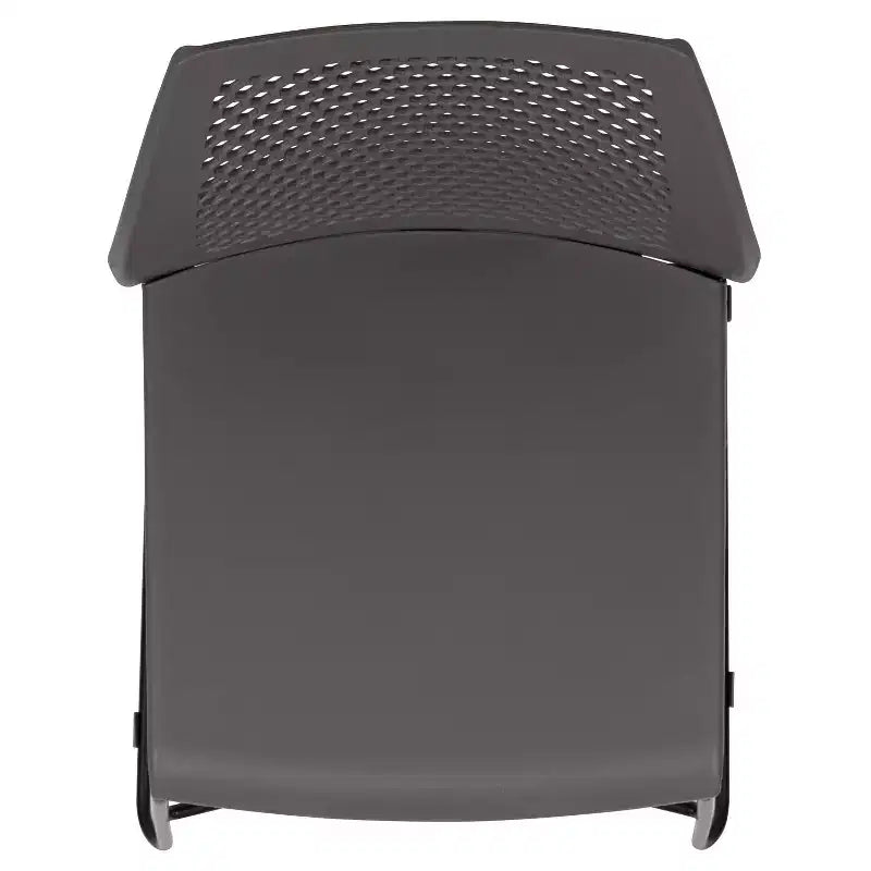 Flash Furniture Serie HERCULES Sedia impilabile con capacità di 300 kg, schienale ventilato e base a slitta verniciata a polvere