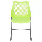 Flash Furniture Serie HERCULES Sedia impilabile con capacità di 300 kg, schienale ventilato e base a slitta verniciata a polvere