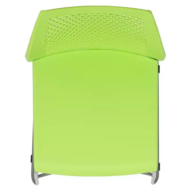 Flash Furniture Serie HERCULES Sedia impilabile con capacità di 300 kg, schienale ventilato e base a slitta verniciata a polvere