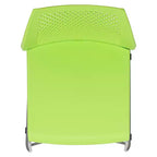 Flash Furniture Serie HERCULES Sedia impilabile con capacità di 300 kg, schienale ventilato e base a slitta verniciata a polvere