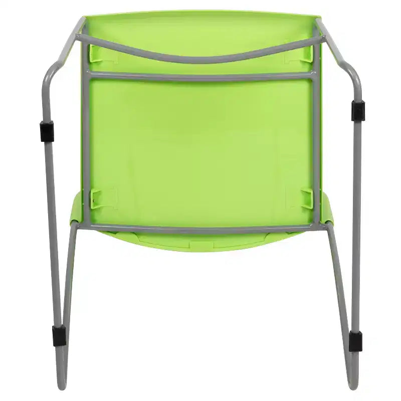 Flash Furniture Serie HERCULES Sedia impilabile con capacità di 300 kg, schienale ventilato e base a slitta verniciata a polvere