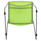 Flash Furniture Serie HERCULES Sedia impilabile con capacità di 300 kg, schienale ventilato e base a slitta verniciata a polvere