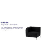 Flash Furniture HERCULES Imagination Series Poltrona Angolare Sinistra Modulare Contemporanea con Seduta Trapuntata Capitonnè e Telaio Contenitore