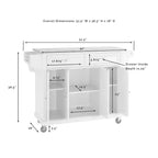 Carrello da cucina con ripiano in granito e ruote – Bianco / Ciliegio / Nero / Grigio, 1 persona