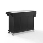 Carrello da cucina con ripiano in granito e ruote – Bianco / Ciliegio / Nero / Grigio, 1 persona