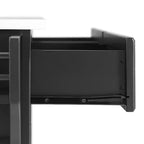 Carrello da cucina con ripiano in granito e ruote – Bianco / Ciliegio / Nero / Grigio, 1 persona