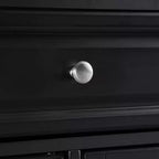 Carrello da cucina con ripiano in granito e ruote – Bianco / Ciliegio / Nero / Grigio, 1 persona
