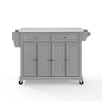 Carrello da cucina con ripiano in granito e ruote – Bianco / Ciliegio / Nero / Grigio, 1 persona
