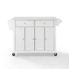 Carrello da cucina con ripiano in granito e ruote – Bianco / Ciliegio / Nero / Grigio, 1 persona