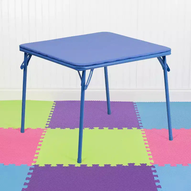 Emma and Oliver Kids Folding Game and Activity Table - Toddler Table for Daycare Center