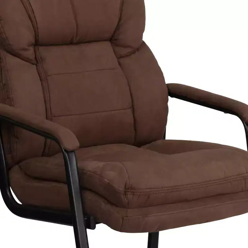 Sedia da ricevimento direzionale Emma and Oliver con supporto lombare e base a slitta