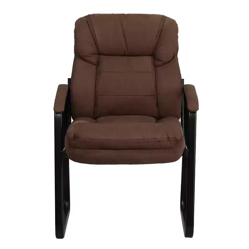 Sedia da ricevimento direzionale Emma and Oliver con supporto lombare e base a slitta