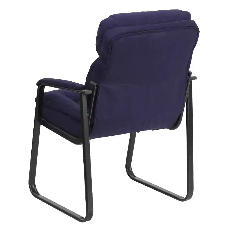 Sedia da ricevimento direzionale Emma and Oliver con supporto lombare e base a slitta