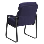 Sedia da ricevimento direzionale Emma and Oliver con supporto lombare e base a slitta