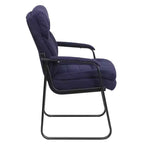 Sedia da ricevimento direzionale Emma and Oliver con supporto lombare e base a slitta