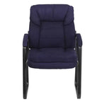 Sedia da ricevimento direzionale Emma and Oliver con supporto lombare e base a slitta