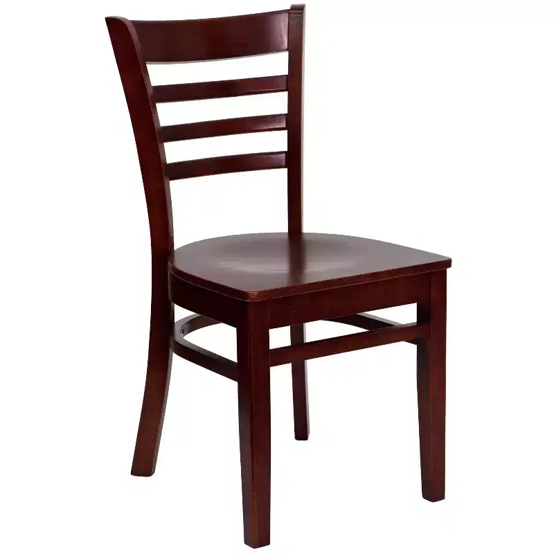 Emma and Oliver Ladder Back Wooden Restaurant Dining Chair