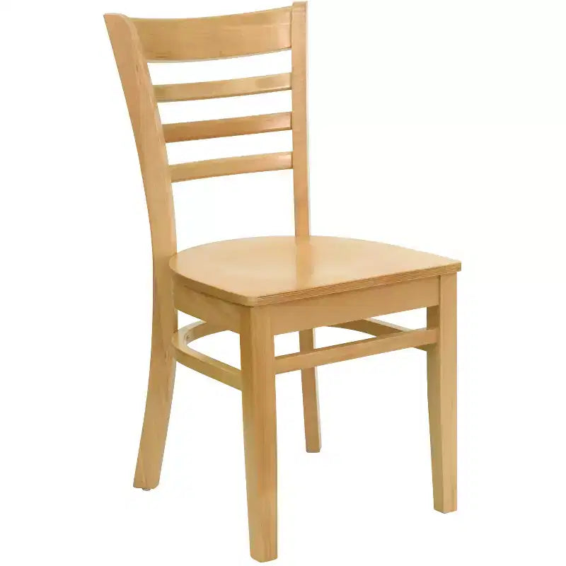 Emma and Oliver Ladder Back Wooden Restaurant Dining Chair
