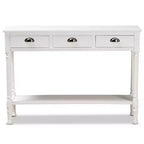 Console da ingresso Garvey Wood con 3 cassetti - Baxton Studio