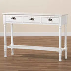 Console da ingresso Garvey Wood con 3 cassetti - Baxton Studio