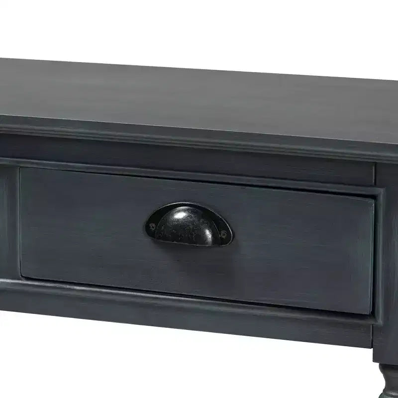 Garvey Wood 3 Drawer Entryway Console Table - Baxton Studio