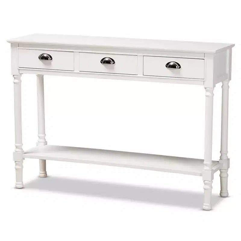 Console da ingresso Garvey Wood con 3 cassetti - Baxton Studio